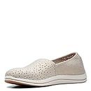 Clarks CloudSteppers Women's Breeze Emily Loafer, Light Taupe Synthetic, 8.5 Medium US