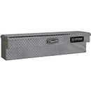 Northern Tool Side-Mount Truck Tool Box - Aluminum, Diamond Plate, Pull Handle Latch, 48in. x 11.5in. x 11in. Model Number 36012757