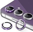 Cover Gallery Tempered Glass Samsung Galaxy A35 5G Back Camera Lens Protector|Full Coverage 9H Surface Hardness Tempered Glass Camera Ring Guard Protector - 3Pack (Purple)