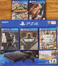 Sony PS4 1TB Slim Bundle With 5 Games And Dual Charging Dock