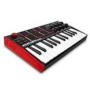 AKAI Professional MPK Mini MK3-25 Key USB MIDI Keyboard Controller With 8 Backlit Drum Pads, 8 Knobs and Music Production Software Included