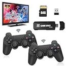 Wireless Retro Game Console,Classic Retro Game Stick,Console Stick Game,4K HDMI Output,Plug and Play Video Game Stick Built in Games,Over 10 Classic Emulators, with Dual Wireless Controllers