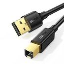 UGREEN Printer Cable 1.5M, USB 2.0 Printer Cord High Speed Type A Male to Type B Male Scanner Printing Wire Compatible with Brother HP Canon Lexmark Epson Dell Xerox Samsung Printer, Piano, DAC, etc