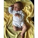 Lonian 50cm Neugeborenes Baby lebensechte echte Soft-Touch-Qualitäts-Sammler-Kunst-Reborn-Puppe mit Hand-Zeichnung-Haar-Puppe