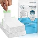 TidyCare Commode Liners - Convenience Pack XL - Bedside Commode Liners - 24 Commode Liners and 24 Super-Absorbent Pads - Adult Commode Chair - Commode Pail Liners - Universal fit