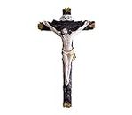 Wall Hanging Holy Cross Jesus Christ Crucifix Statue for Altar | Altar Cross Hanging Crucifix Statue - 30 cm
