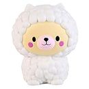 ANBOOR Süßes Tier Schaf Kawaii Squeeze Spielzeug Jumbo Langsam Steigend Squeeze Toys für Erwachsene und Kind (Weiß, 11x11x13Cm, 1 Stück)