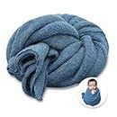 Newborn Posing Wrap Newborn Photography Props Soft Stretch Knit Blanket Handmade Wrap for Baby Boys Girls Photoshoot…