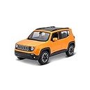 Maisto Jeep Renegade: Modellauto im Maßstab 1:24, Türen und Motorhaube beweglich, 20 cm, orange (531282OR)