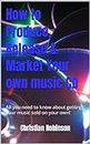 How to Produce, Release & Market Your own music CD: All you need to know about getting your music sold on your own!