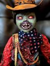 Horror OOAK Zombie Cowboy "Jedediah 'The Brains' Barkley" Collector Art Doll 