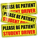 3 Pcs Student Driver Magnet Car Signs Please Be Patient Car Bumper Sticker Decal