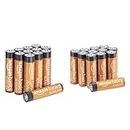 Amazon Basics 24 Count AA & AAA High-Performance Alkaline Batteries Value Pack - 12 Double AA Batteries and 12 Triple AAA Batteries