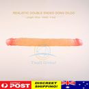 Flesh Realistic Double Ended Dildo dong Sex Toy Massager G spot Lesbian Couples