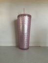 New Starbucks Acrylic pink large drink cup 