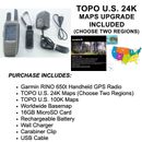 Garmin RINO 650t w/ Maps Upgrade TOPO U.S. 24K High Detail Trail Topographic