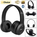 Wireless Bluetooth Headphones For Kids Foldable Headset Over-Ear Stereo 2 in 1