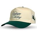 Vintage Trucker Hat | Country Cowboy Cute Preppy Retro Western Trucker Hats | Men Women Trendy Snapback | Tan Red Green Black, Multi-color Pack, One Size