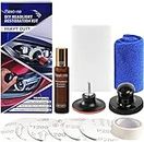 Plextone Professional Headlight Restoration Kit DIY Headlamp Brightener Car Care Repair kit Head Lense Clean (Manual) (Automático) (blue)