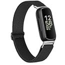 Elastic Bands for Fitbit Inspire 3 Bands & Fitbit Inspire 2 Band &Fitbit Inspire HR Band Women/Men, Soft Stretchy Loop Adjustable Comfortable Sport Replacement Wristbands for Fitbit Inspire 3/2 /HR/ Ace 3/2