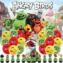 Angry Birds Suministros de Fiesta Decoración de Cumpleaños Set Globos Pastel Topper Banner Vinilo