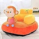 VAISHNO Monkey Shape Baby Sofa for Your Lovely Kids (Orange/Yellow) (Pack of 1)