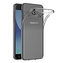 Case for Samsung Galaxy J3 2017 / Galaxy J3 Pro 2017 (5 inch) Soft TPU Rubber Gel Bumper Transparent Back Cover