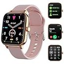 TOZDTO Smartwatch with Full Touch Screen, Text & Call, GPS, Sports Modes for Android & iOS - Pink