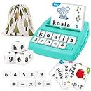 REMOKING Kids Educational Toys for 3 4 5 6 7 8 Year Old Boys Girls,Matching Letter and Number Game,Alphabet Puzzle Toys with Flash Card,Educational Board Game to Learn Spelling Words & Counting