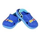 Joda Ghar Comfortable Unisex Kids Poo Poo Clogs for Girls and Boys - Navy, EU Size 18, UK Size 4.5, Age 10 to 12 Months