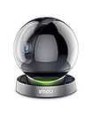 Security Camera Indoor 1080p WiFi Camera (2.4G Only) 360 Degree View Smart Camera with Night Vision, 2-Way Audio, Smart Tracking, Sound Detection, Spotlight & Siren, Ethernet Port, Optional Storage