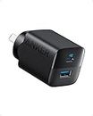 Anker 323 Charger, USB C Charger 33W, 2 Port Compact Charger for iPhone 15/15 Pro Max/14/13/12, Pixel, Galaxy, iPad/iPad Mini and More (Cable Not Included) - Black