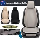 Breathable Car Seat Cushions Front Rear Lined Protector Canvas Covers For Tesla