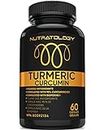 Organic Turmeric Curcumin With Bioperine (Black Pepper) - Anti Inflammatory Joint Support With 95% Curcuminoids For Max Effectiveness & Absorption - Antioxidant Supplement For Heart Health With Anti-Aging Formula. 60 Capsules - 30 Servings