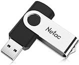 Netac 128GB USB 3.0 Flash Drive, USB Stick Speed up to 90MB/s, Thumb Drive Rotated Design, Memory Stick for PC/Laptop/External Storage Data, Jump Drive, Photo Stick Digital for Photos/Videos U505