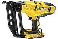DEWALT DCN660D2 18V XR Li-ion Cordless 110 Nail Capacity Nailer with Brushless motor and 2x2.0Ah batteries included , Yellow