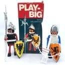 Play Big Spielwaren West Germany Knight Medieval Play Set 3 figs 1974 NR 5641 bx