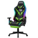 Hoffree Rocking Gaming Chair w/ Speakers Ergonomic Gamer Chair w/ Massage for Office & Gaming Faux /Foam Padding in Green/Black | Wayfair