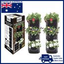 Wall Mounted Vertical Garden Kit Home Planter Herbs Flowers 6 Hanging Plant Pots