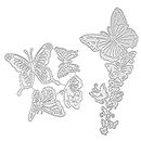2 Set Dies for Card Making, FineGood Butterfly Metal Die Cuts DIY Die Cutters for Card Making Cutting Dies Embossing Stencils for Scrapbooking Album