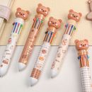 3pcs (10 Colour) Cute Cartoon Bear Ballpoint Pen School Office Supply Stationery
