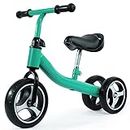 CHESTNUTER Baby Balance Bike, 1 2 3 Year Old Gifts, Ride on Toys for 1 Year Old, Best First Birthday Gift, Toddler Bike with 3 Wheels no Pedal (Green)