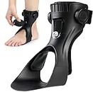 AFO Drop Foot Brace - 2023 Upgraded Medical Foot Up Ankle Foot Orthosis Support with Inflatable Airbag for Hemiplegia Stroke Shoes Walking Foot Stabilizer (Left, M)