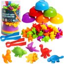 Counting Dinosaur Toys Matching Games with Sorting Bowls Sorting Toys for for 3
