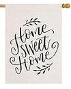 pingpi Home Sweet Home 28 x 40 House Flag Summer Double Sided, Home Sweet Home Burlap Garden Yard Decoration Seasonal Outdoor Decor Decorative Large Flag