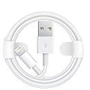 OriginaI Lightning To Usb Cable Compatible For Apple IPhone 5/ 5C/ 5S/ 6/ 6S/ 7/8/ X/XR/XS Max/ 11/12/ 13 Series and IPad Air/Mini, AirPods & Other Devices(1m) White