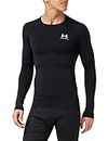 Under Armour Men's Ua Hg Armour Comp Ls Long-Sleeve Sports Top, Breathable Long-Sleeved Top for Men (Pack of 1) Black