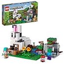 LEGO Minecraft The Rabbit Ranch 21181 Building Kit Toy, Bunny House Playset for Kids and Players Aged 8+ (340 Pieces, Multicolour)