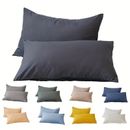 2pcs Brushed Pillowcase, Soft Breathable Pillowcase, Premium Quality Pillow Covers For Bedroom Sofa Home Decor, Without Pillow Core