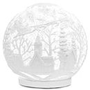 RAZ Imports 2021 Christmas Time in The Village 6.25" Town Scene Glitter Embossed Lighted Water Globe